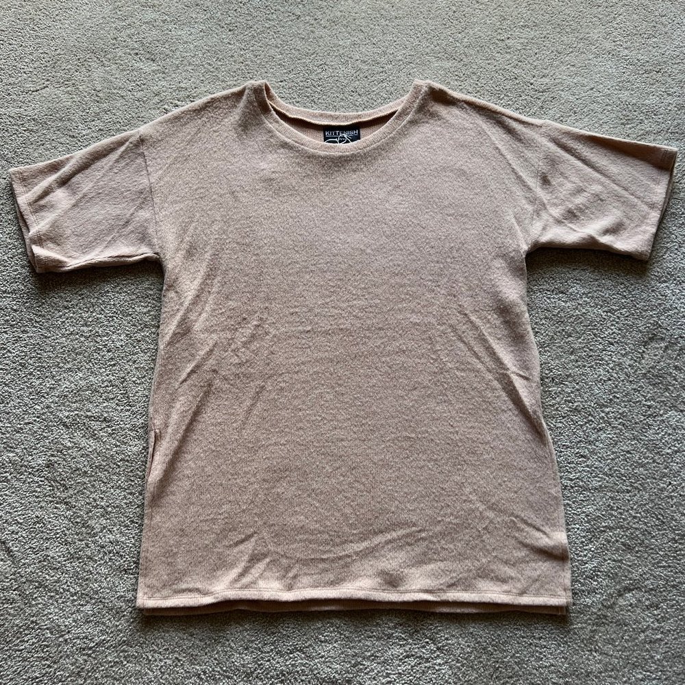 Kittenish Tan Soft Sweater/Tunic - Size XS